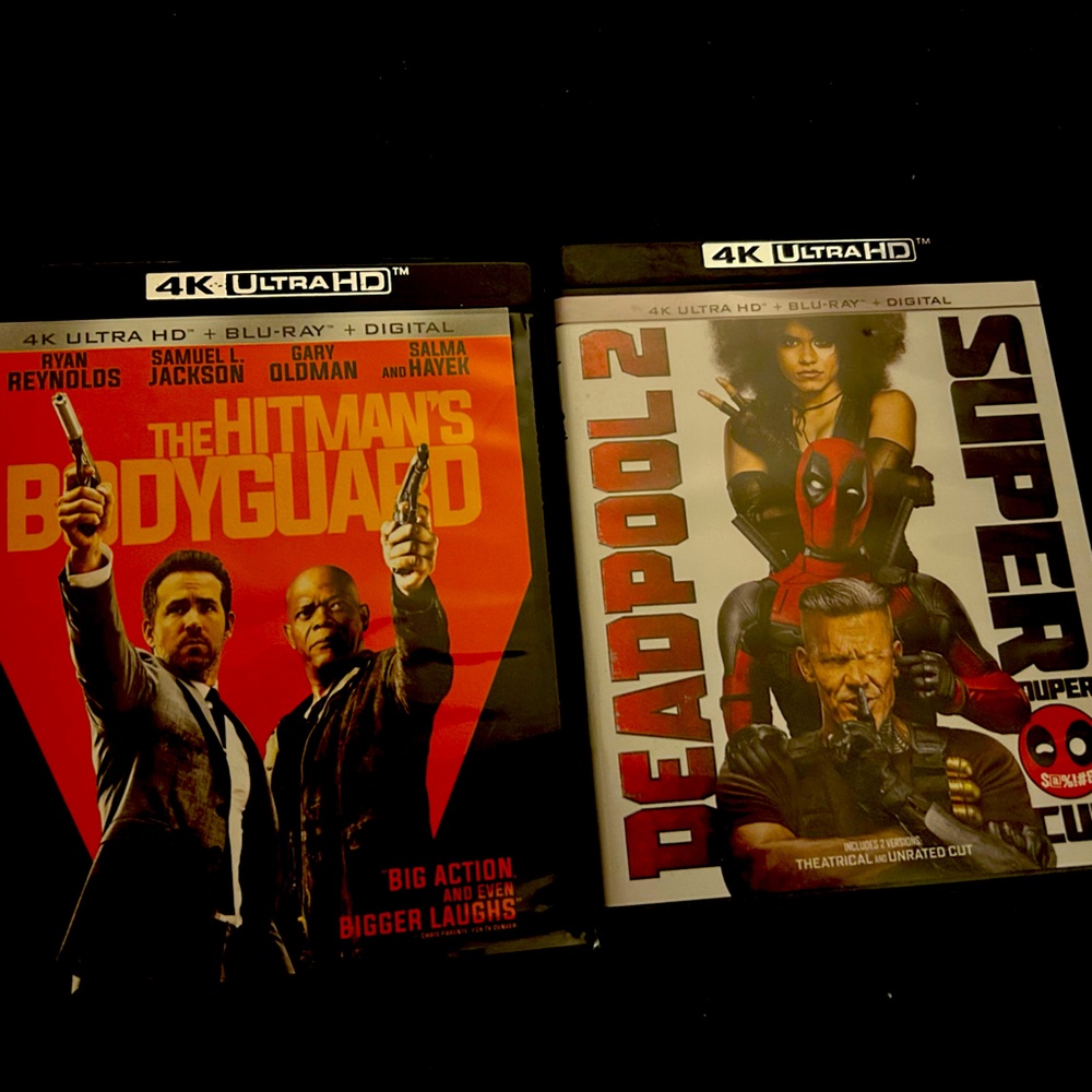 4k Blu-ray bundle Deadpool and Hitman’s bodyguard
